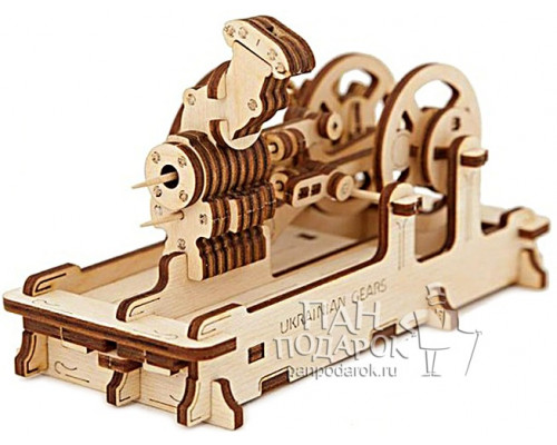 Деревянный 3D конструктор-пазл Ugears «Пневматический двигатель»