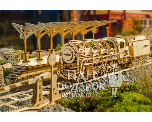 Деревянный 3D конструктор-пазл Ugears «Перрон»